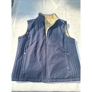 Rainforest Mens Size  XL Outdoor Wind Water Resistant Vest Reversible Blue Tan